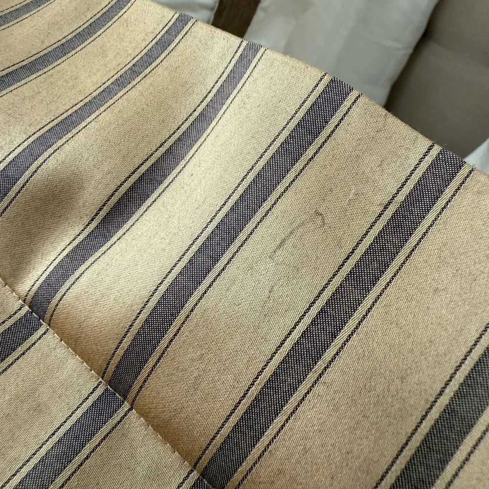 Frette King Pillowcase Gold Grey Stripe Italy